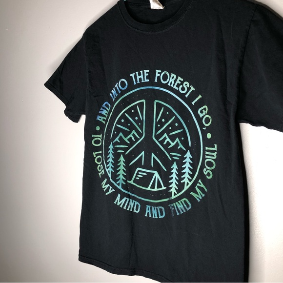 Gothic Hippie Forest Graphic Tee - Picture 2 of 3